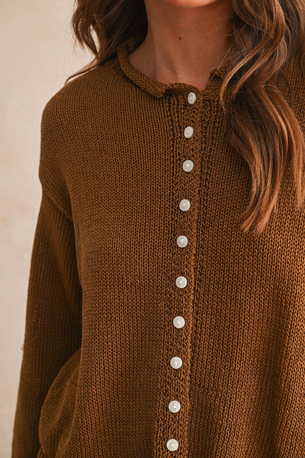 Light Weight Button Front Cardigan