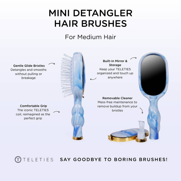 TELETIES - Mini Detangler Brush | Medium | Tide & True