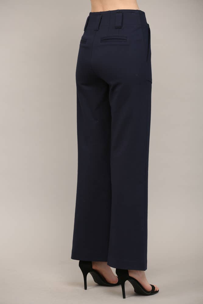 Two Front Pocket Ponte Flare Pants