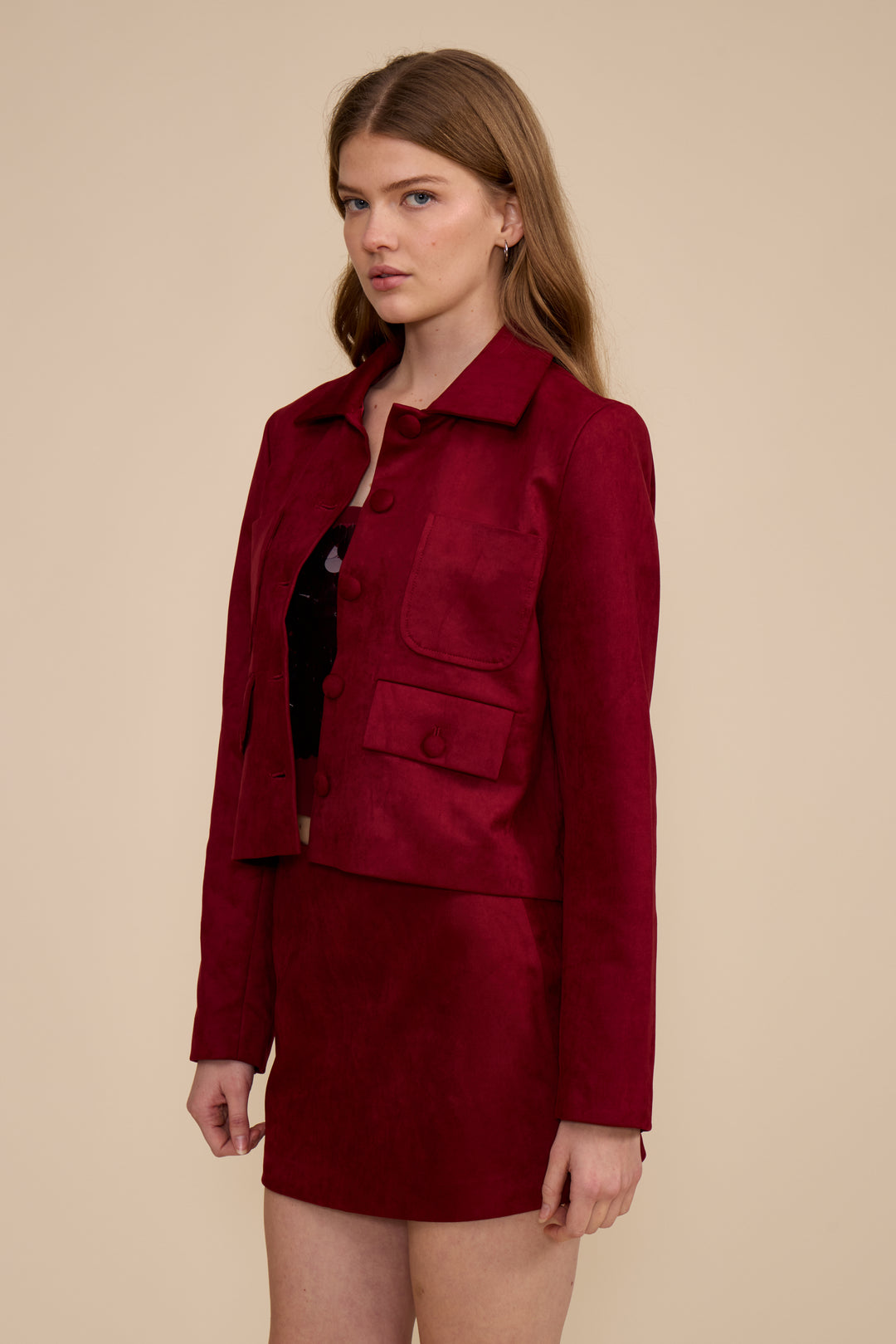 C5541 BRYNN FAUX SUEDE JACKET
