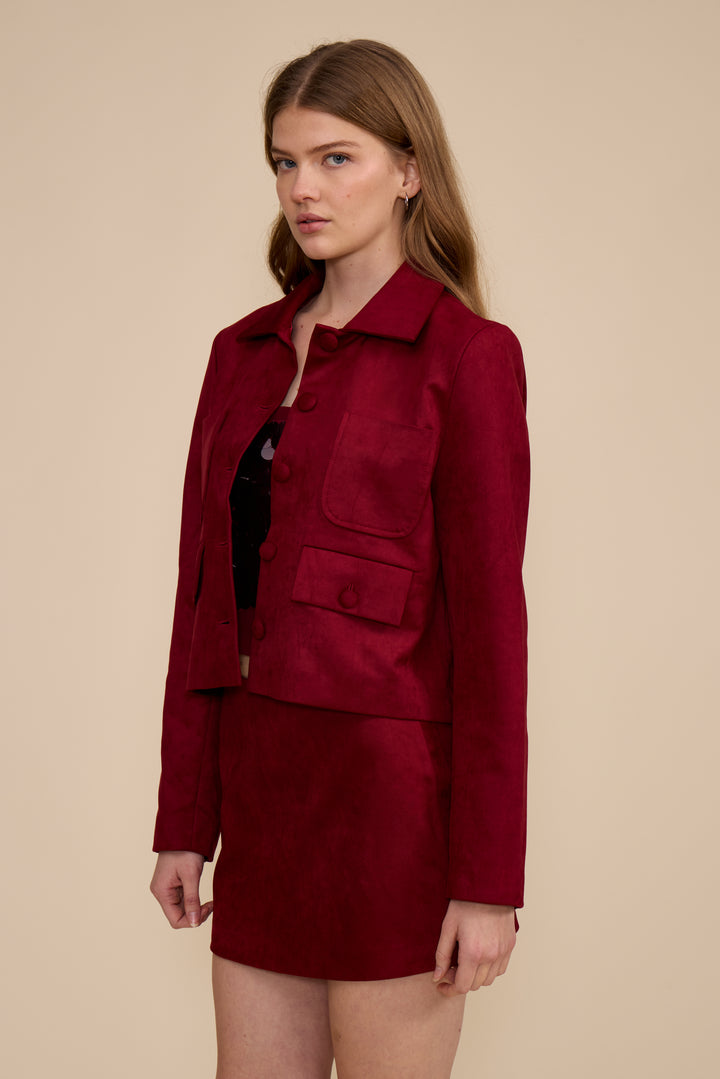 C5541 BRYNN FAUX SUEDE JACKET