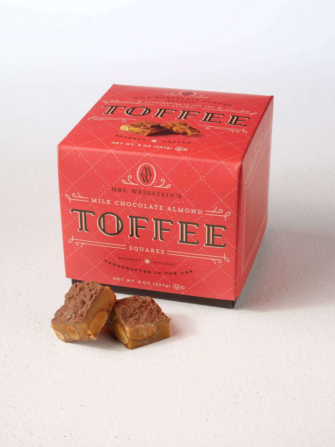 Mrs. Weinstein's Toffee - 8 oz Milk Chocolate Almond Toffee Squares