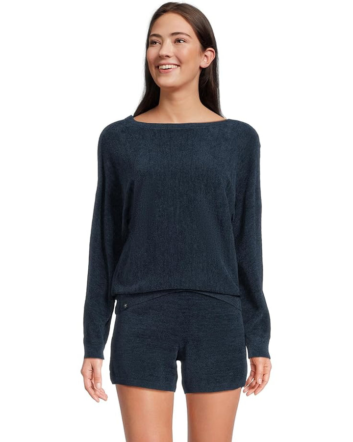 Cozychic Ultra Lite® Boatneck Pullover and Short Set