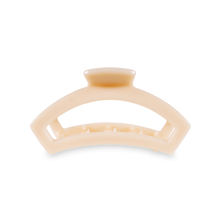 TELETIES - Open Hair Clip | Medium | Almond Beige