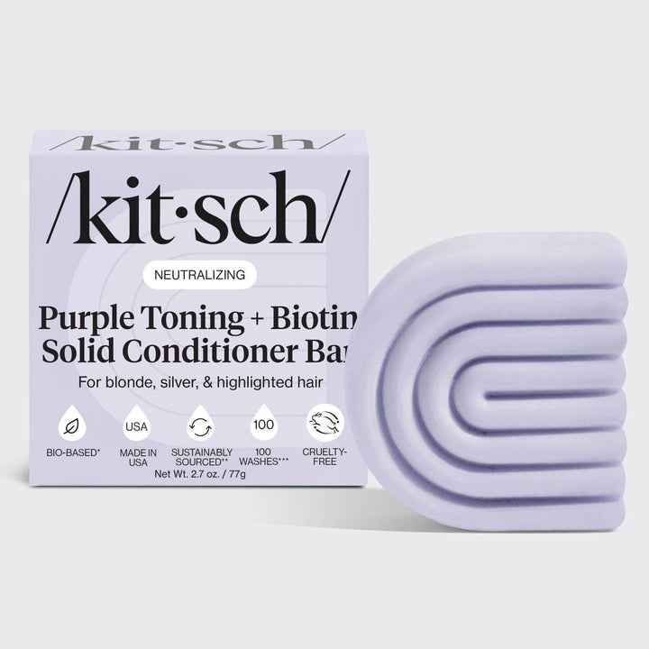 KITSCH Purple Toning Conditioner Bar for Color-Treated & Grey Hair