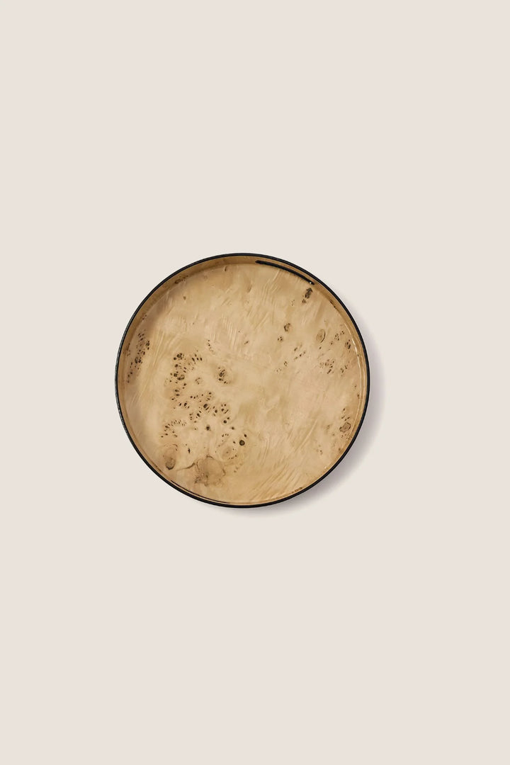 Burled Wood Pattern Tray