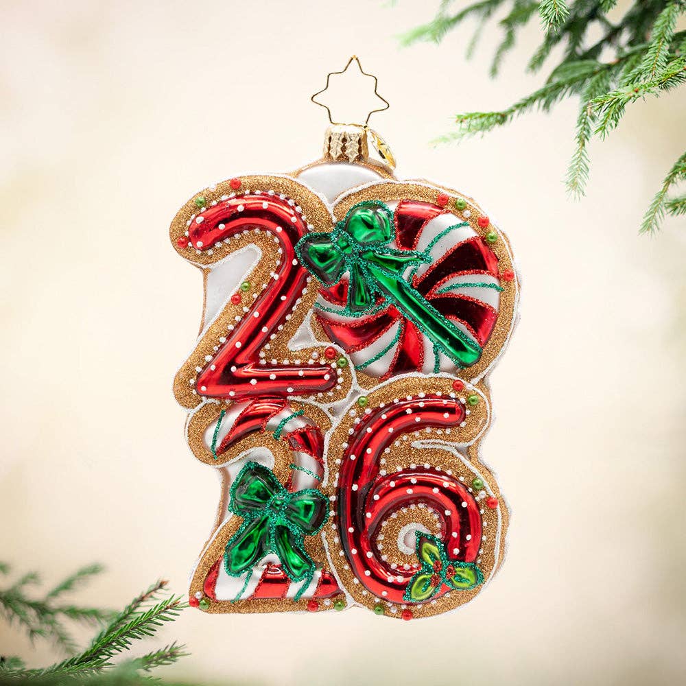 Holiday Glass Ornament – Sweet Start to 2026