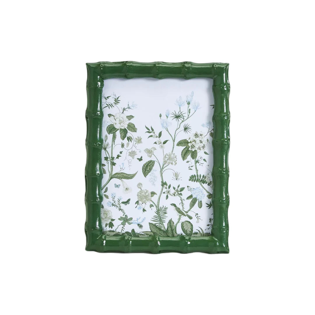 Countryside Green Faux Bamboo Photo Frame