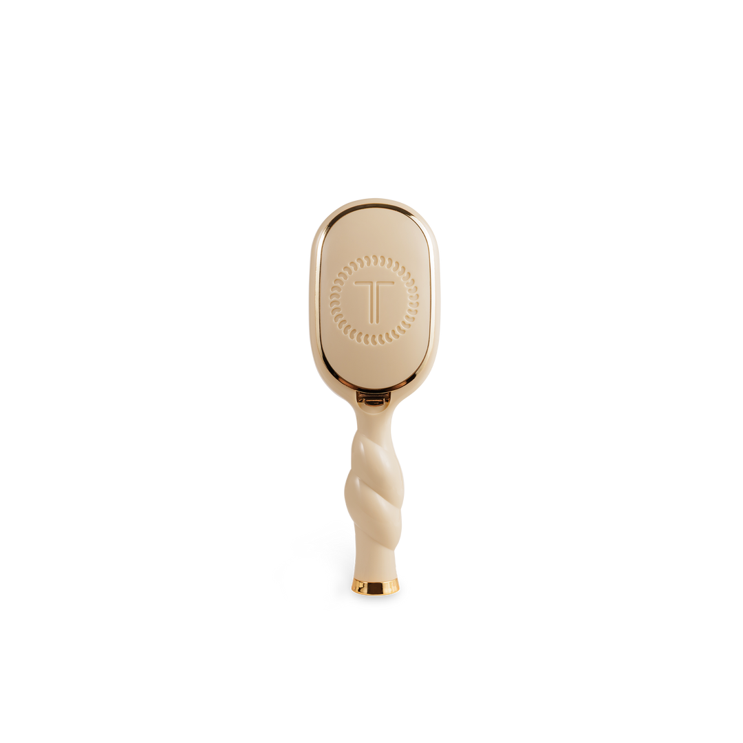 TELETIES - Mini Detangler Brush for Medium Hair - Tan