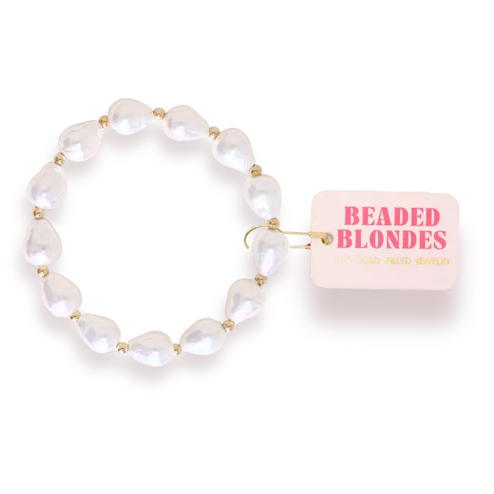 Saylor Pearl Bracelet in Gold