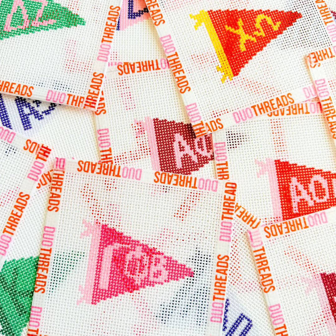 Sorority Pennant Needlepoint Canvas