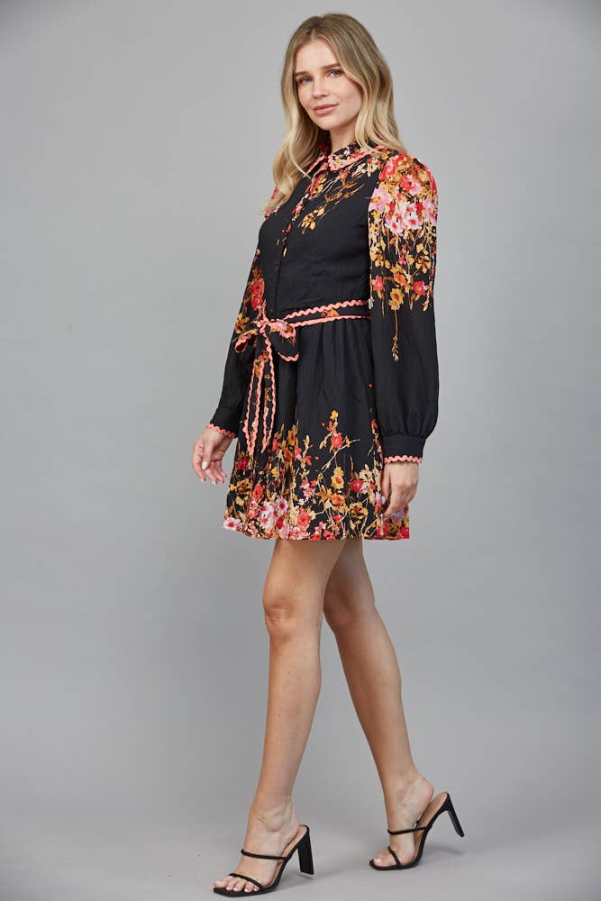 Floral Print Mini Dress