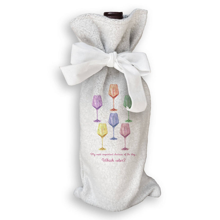 Colorful Wine Glasses Dishtowel