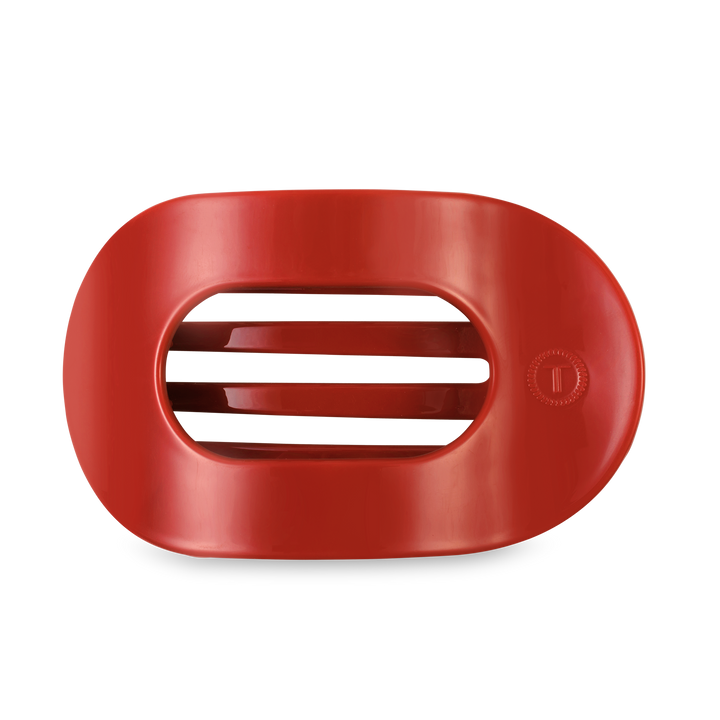 TELETIES - Flat Round Hair Clip | Large | Red Carpet Ready