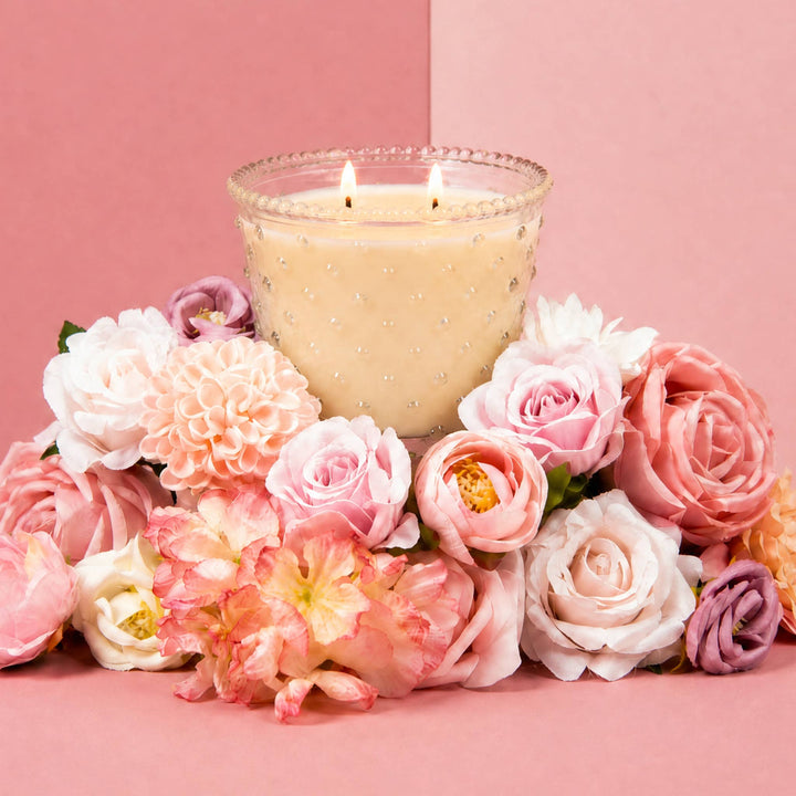 Sweet Grace Hobnail Soy Candle 18.5oz | Home Gift, 92hr