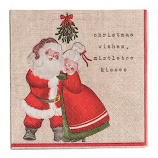 Classic Christmas Cocktail Napkin Sets
