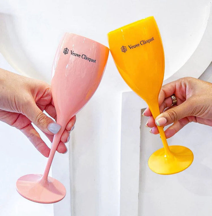 Orange Champagne Flute