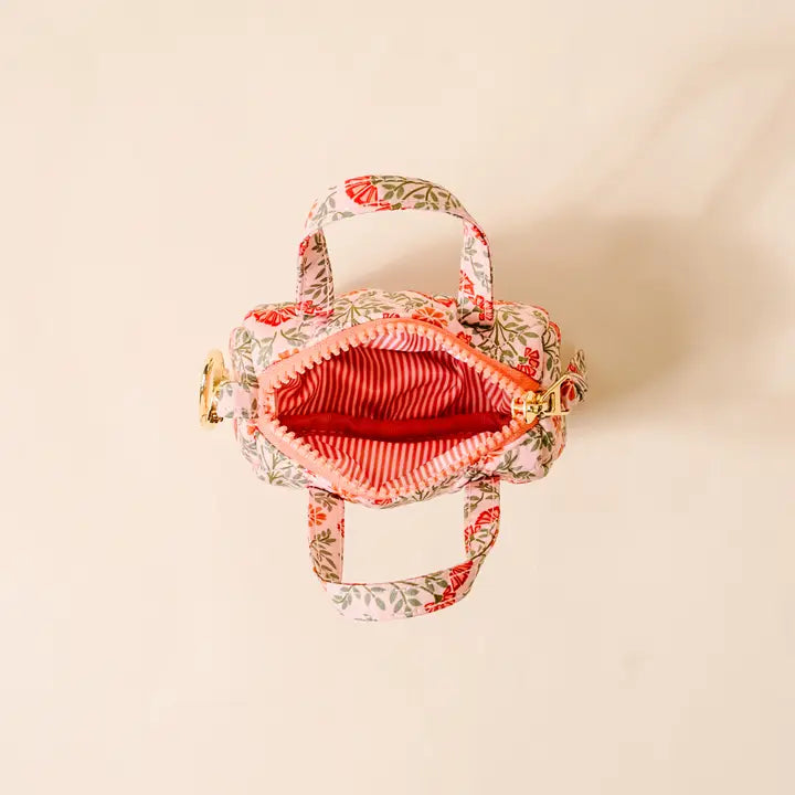 Itty Bitty Duffle Bag Charm-Everbloom Dusty Rose