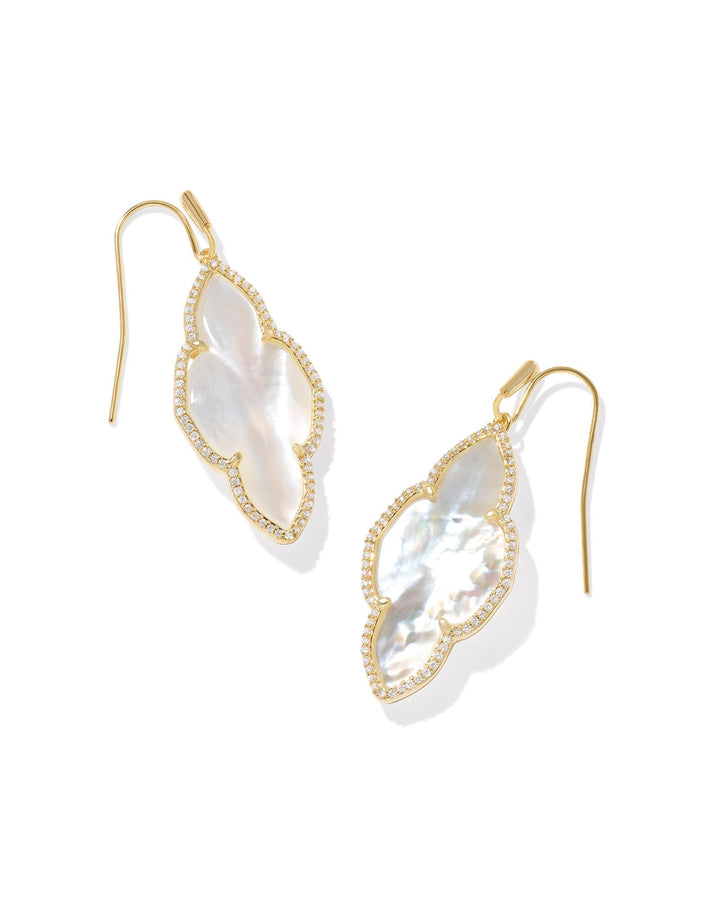 Kendra Scott Abbie Pave Frame Drop Earrings