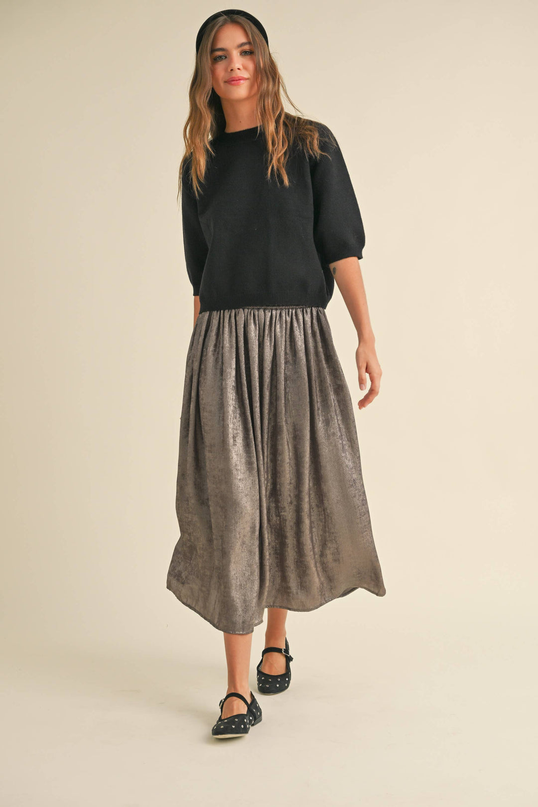 Short Sleeve Sweater Top