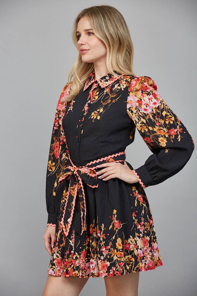 Floral Print Mini Dress