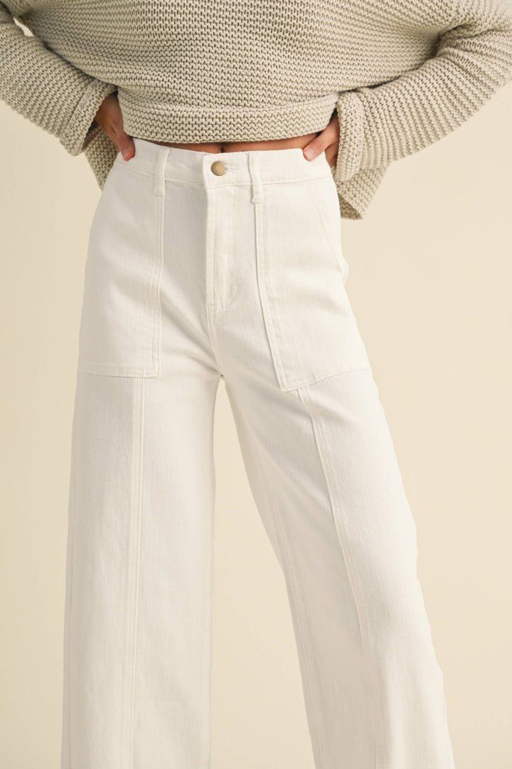 Paneled Stretch Pants