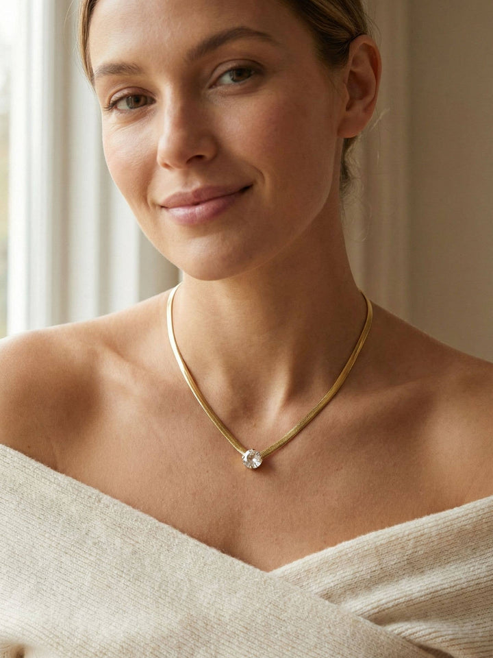 Rowan Pendant Necklace - NFP17BGCRY