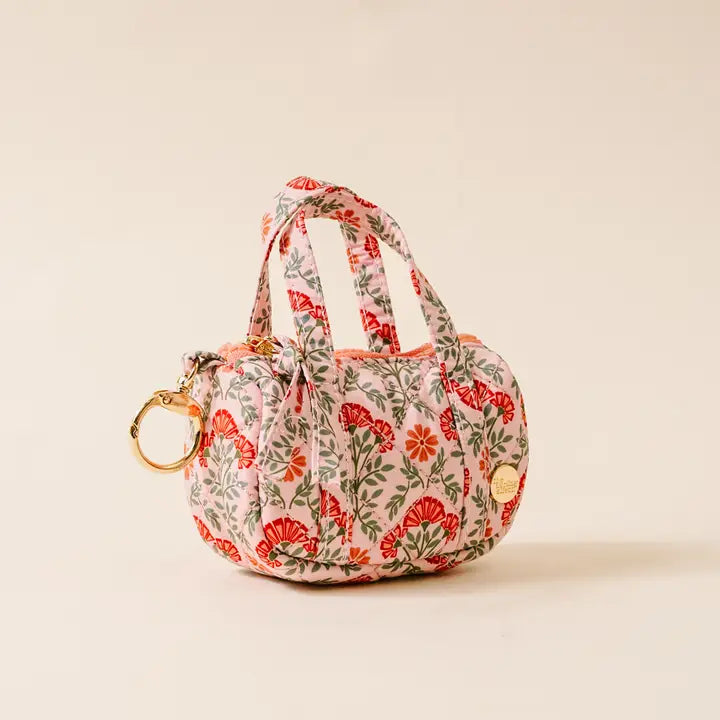 Itty Bitty Duffle Bag Charm-Everbloom Dusty Rose