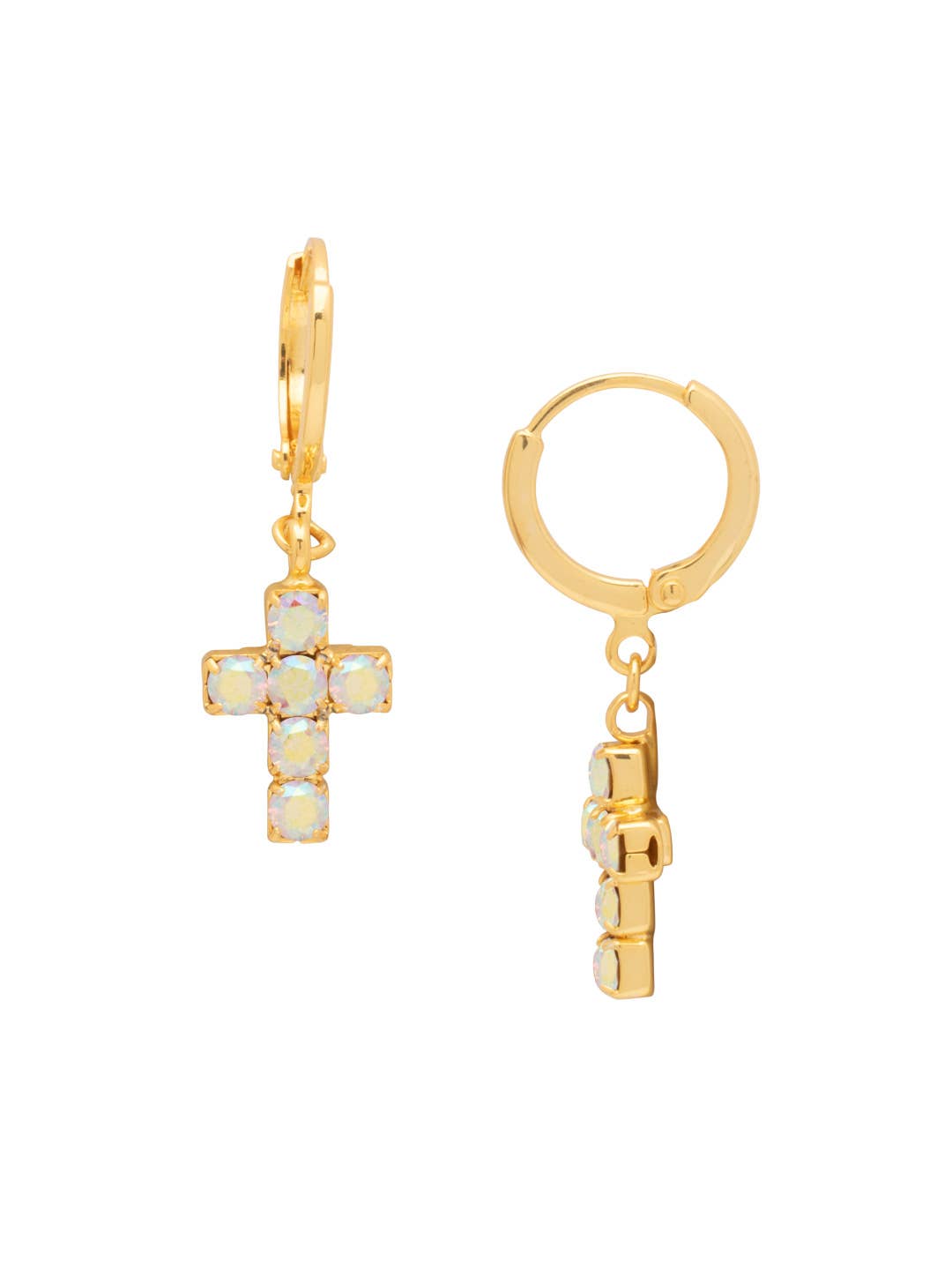 Sorrelli Carly Cross Huggie Hoop Earrings