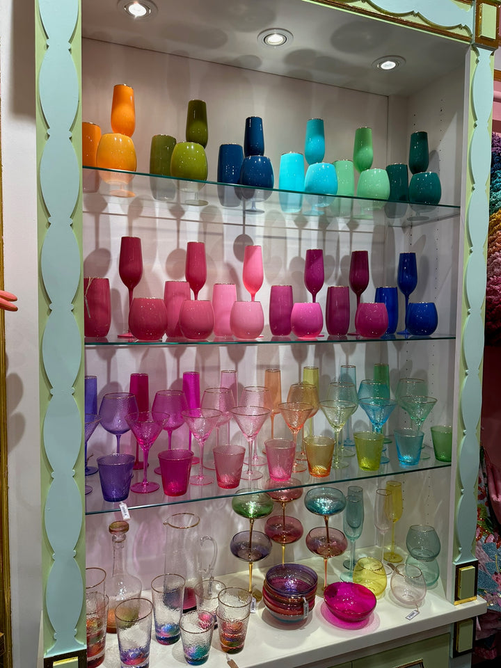 Glitterville Sugar Plum Champagne Flute