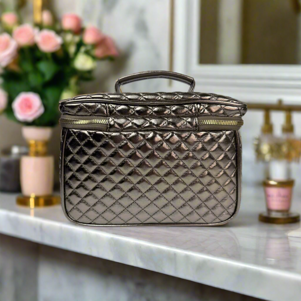 PurseN Classic Train Case - Bronze