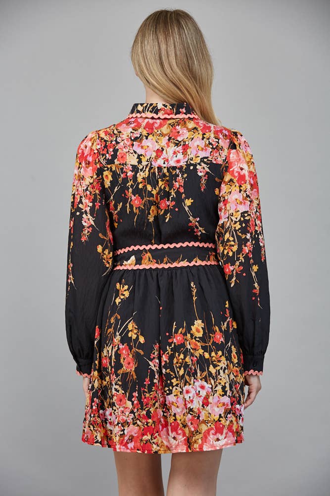 Floral Print Mini Dress