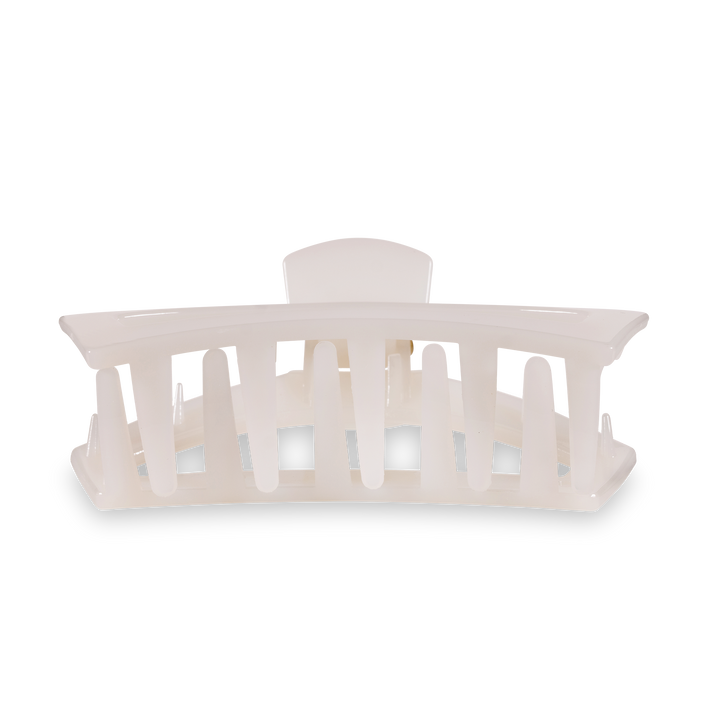TELETIES - Open Hair Clip | Large | Coconut White
