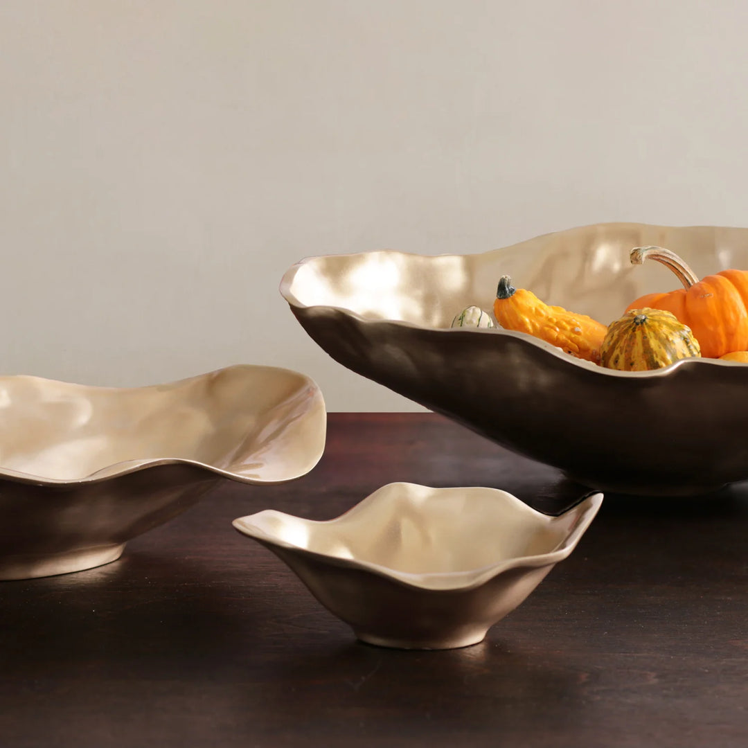 Beatriz Ball SIERRA MODERN Maia Small Oval Bowl (Gold) 7682