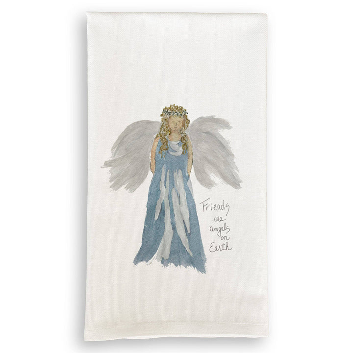 Blue Dress Angel Kitchen Towel