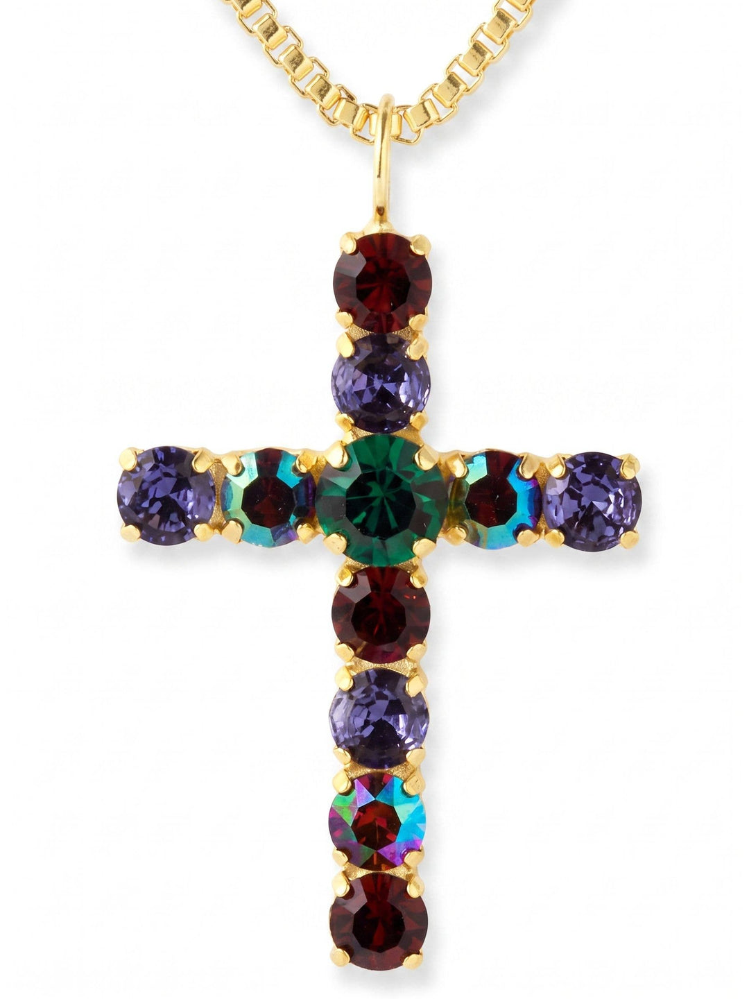 Crystal Cross Pendant Necklace - NFZ90BGRYJ