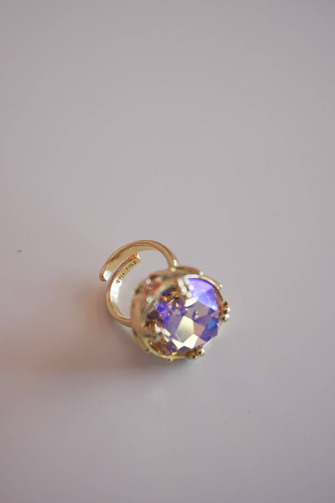 First Lady Adjustable Statement Ring in Golden Mirage