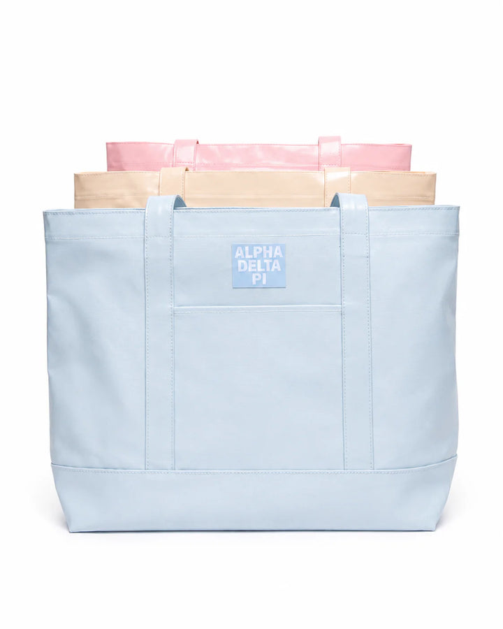 Sorority Coated Canvas Tote