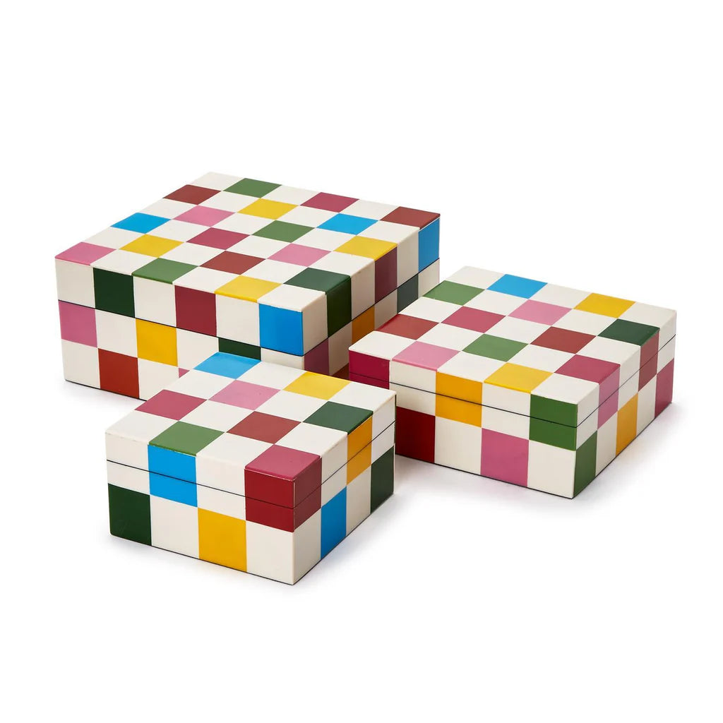 Colorblock Covered Box Assorted