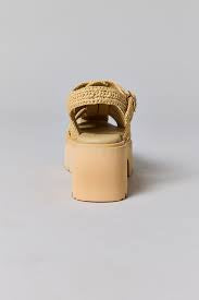 Latice Sandals Lt Natural Knit