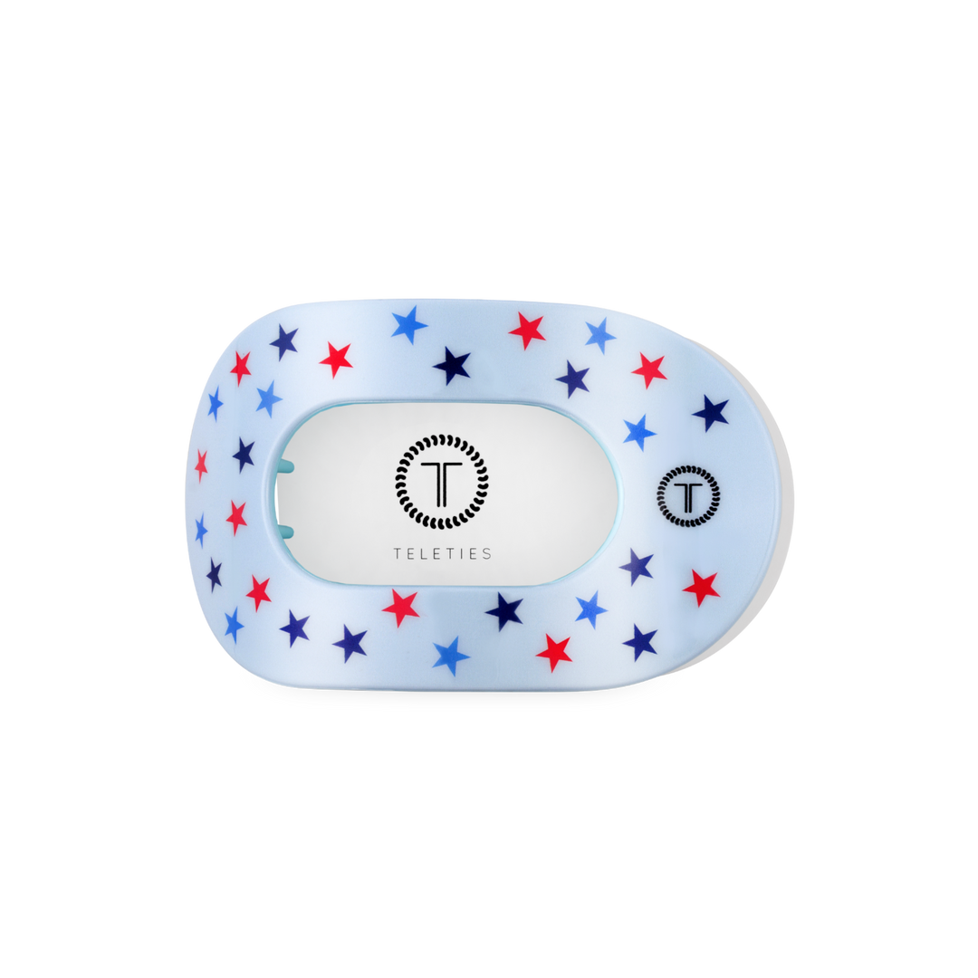 TELETIES - Flat Round Hair Clip | Medium | United We Sparkle