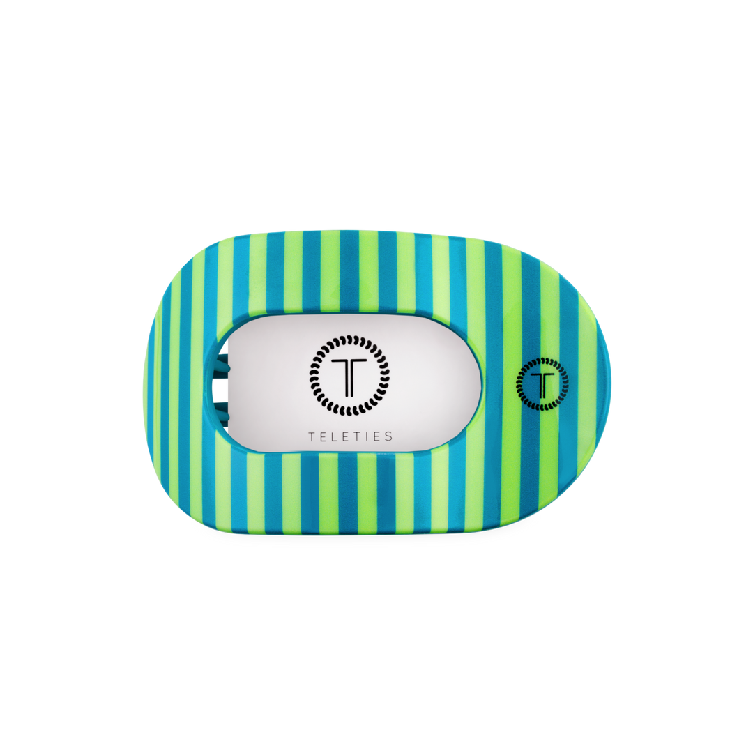 TELETIES - Cabana Cutie | Medium | Flat Round Hair Clip