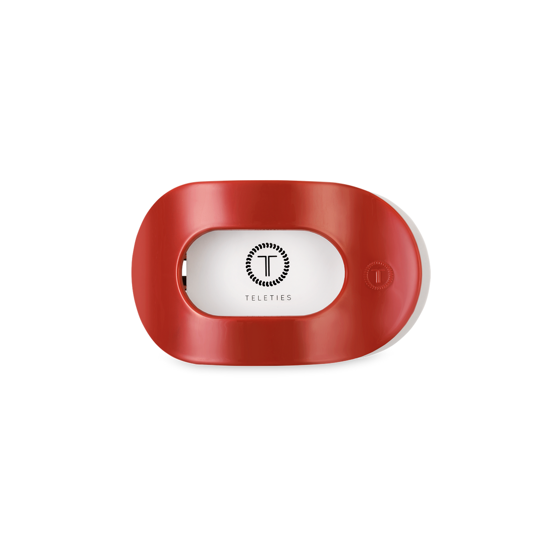 TELETIES - Flat Round Hair Clip | Small | Red Carpet Ready