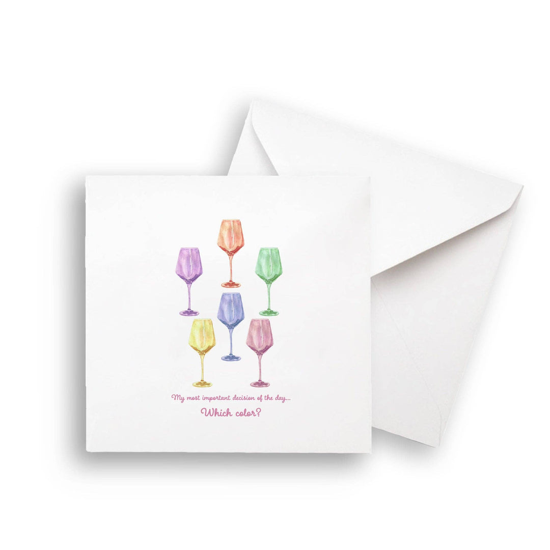 Colorful Wine Glasses Dishtowel