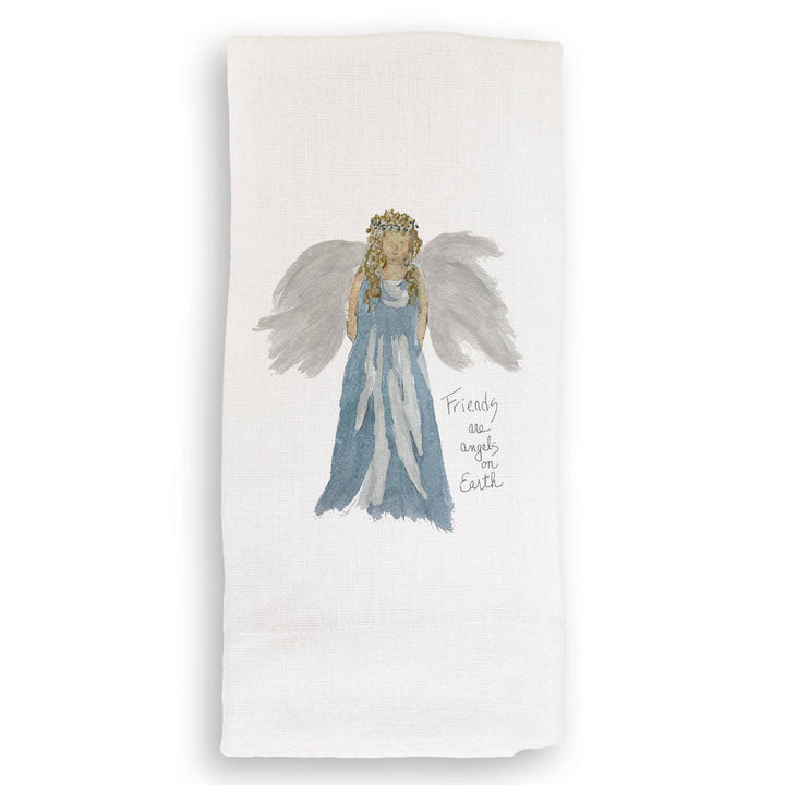 Blue Dress Angel Kitchen Towel