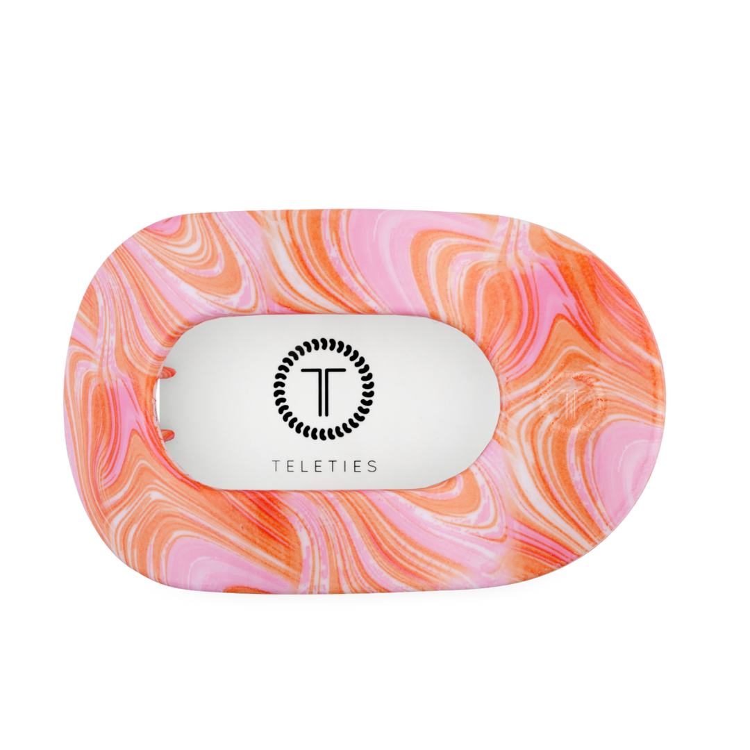 TELETIES - Just Keep Swimming | Large | Flat Round Hair Clip