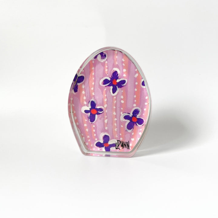 Lauren Dunn  Bitty Purple Floral Easter Egg