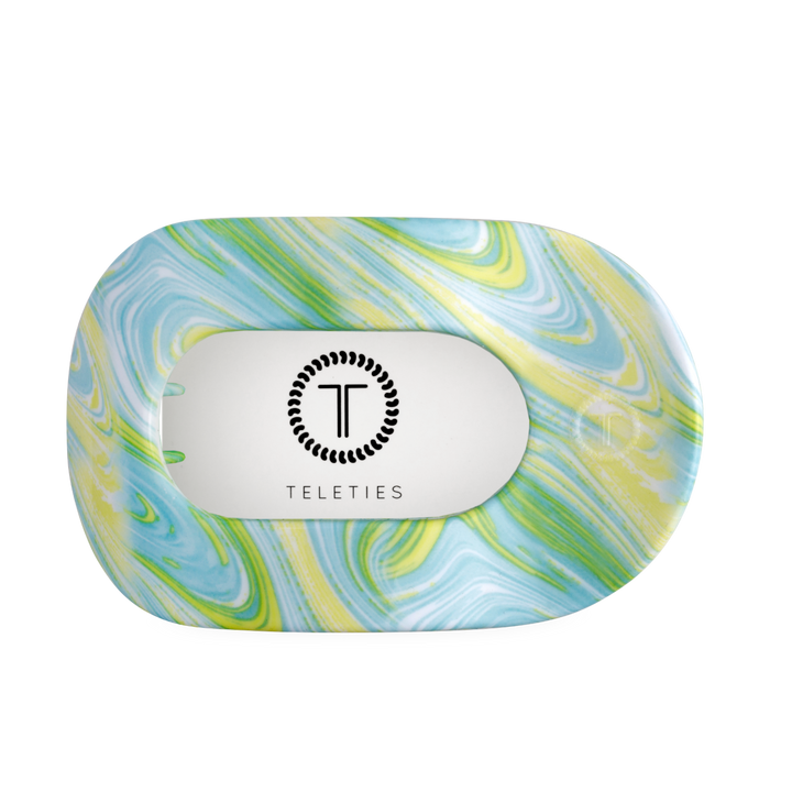 TELETIES - By the Sea Shore | Large | Flat Round Hair Clip