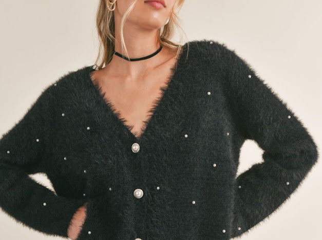 Marcie Pearl Embellished Cardigan