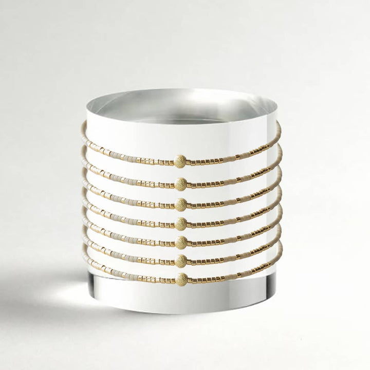 Lenny & Eva - Sprinkles Bangle-Latte